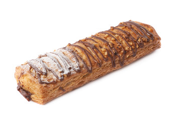 Sweet bread bun pastry isolated