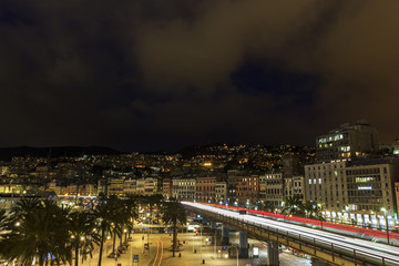 Genoa by night, Italy