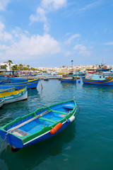 Fototapeta na wymiar Marsaxlokk Boat, Malta