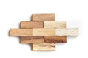 Abstract wood block