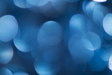 Deep blue bokeh