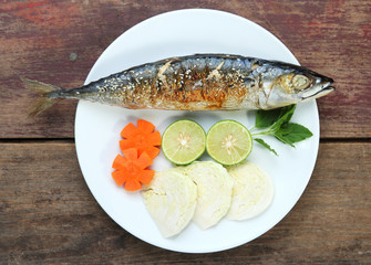 Saba Teriyaki or mackerel. grill.