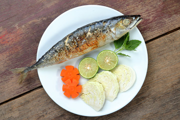 Saba Teriyaki or mackerel. grill.