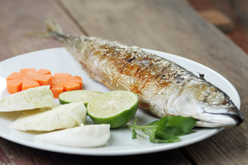 Saba Teriyaki or mackerel. grill.