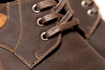 Male shoes. close-up