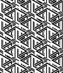 Contemporary abstract vector endless background, three-dimension