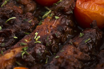 Octopus with tomato sauce