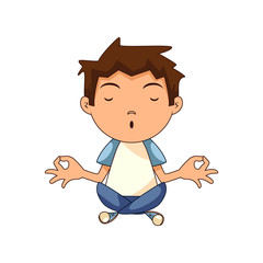 Child meditating

