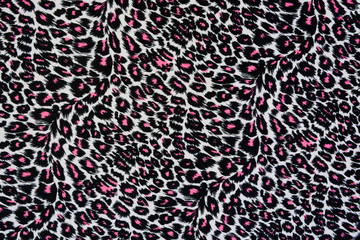 texture of print fabric stripes leopard for background