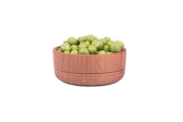 Green peas in a bowl