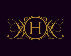 Luxurious Royal Elegant Logo H