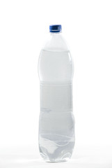  Stock image of purified water bottle over white background