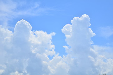 Blue sky and cloud