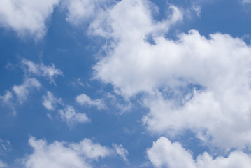  blue sky with cloud closeup