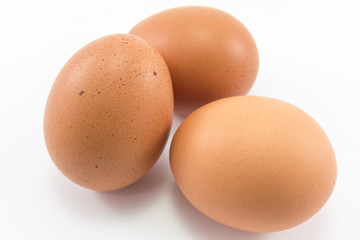 Clean egg for health focus at foreground.