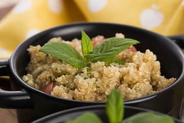 Tabbouleh Quinoa with tomatoes, onion, mint, parsley and lemon