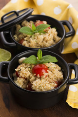 Tabbouleh Quinoa with tomatoes, onion, mint, parsley and lemon