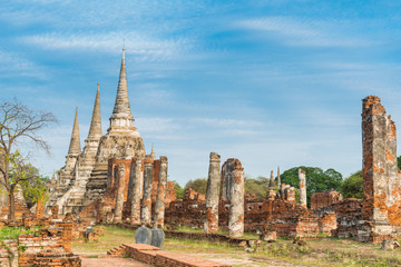 Wat Phra si sanphet at Ayutthaya, Thailand