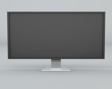 Monitor, tv, computer metallo, grigio