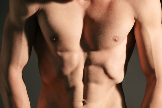 Muscular man torso