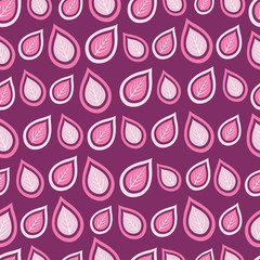 Bright seamless pattern with colorful leaves