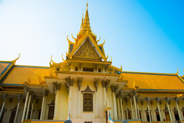 The Royal palace in  Phnom Penh, Cambodia.