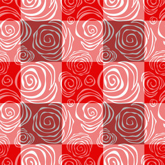 seamless patchwork pattern with  flowers