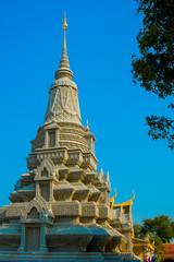 The Royal palace in  Phnom Penh, Cambodia, stupa