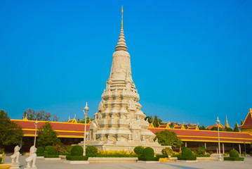 The Royal palace in  Phnom Penh, Cambodia, stupa