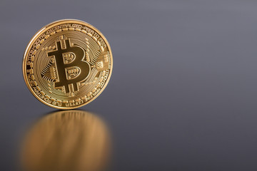 Photo Golden Bitcoin (new virtual money)