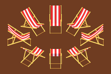 Isometric deck chair