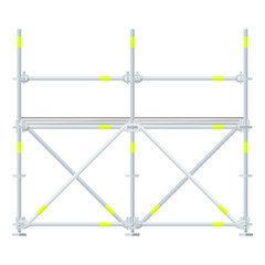 colored flat style scaffolding illustration.