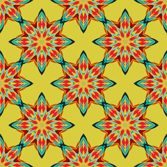 Seamless pattern mandala. 