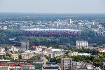 Warszawa z tarasu Pałacu Kultury i Nauki © FotoKieltyka.pl