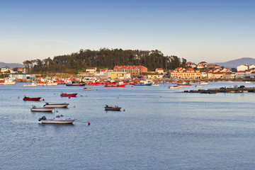 Xufre port on Arousa Island