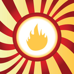 Fire abstract icon