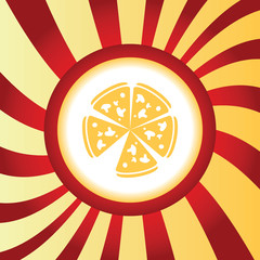 Pizza abstract icon