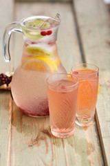 Pomegranate kiwi spritzer jug