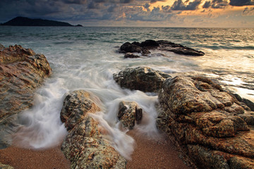 seascape during sunset, Phuket