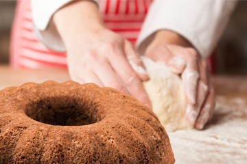 Cake, cook, isolated.