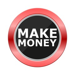 Fototapeta premium Make Money Red Button