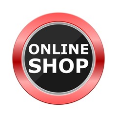 Online Shop Red Button
