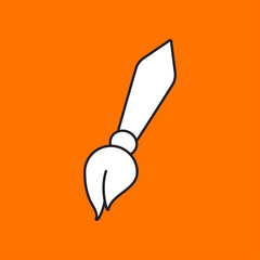 Vector brush icon. Eps10