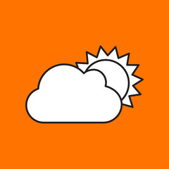 Vector cloudiness icon. Eps10