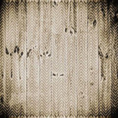 Close up of gray wooden fence panels