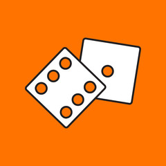 Vector dice icon. Eps10