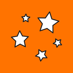 Vector stars icon. Eps10