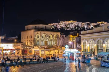 Poster Akropolis in Athene, Griekenland © johnphotostock