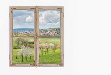 Fenster mit Blick auf Fränkische Schweiz I