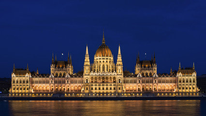 Fototapeta na wymiar Hungarian Parliament building in Budapes